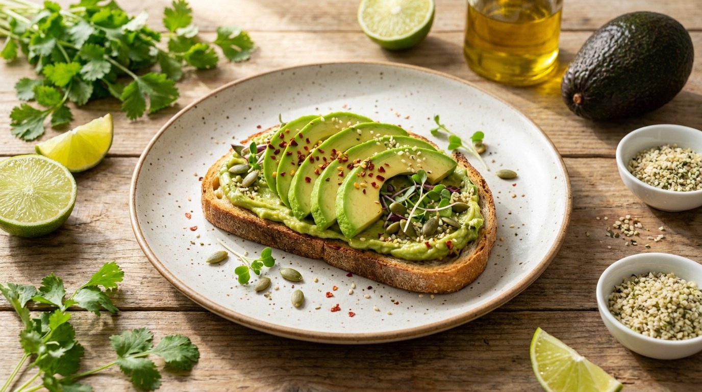 Avocado Toast prepared and served